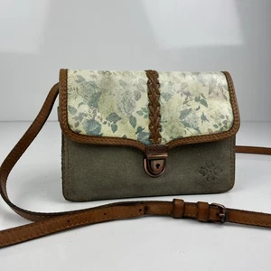 Patricia Nash Crossbody Organizer Handtasche Clutch hellbraun Leder wandelbar entfernen - Bild 1 von 15