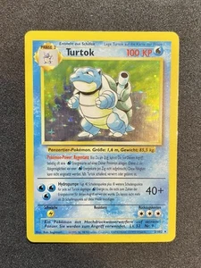 Pokemon Blastoise Turtok Base Set German *MP* 2/102 Holo WOTC 1999 - Picture 1 of 6