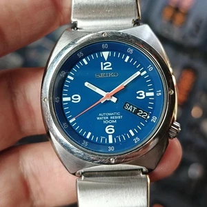 Raro Seiko S Wave Día Fecha Automático 7S26-0120 Esfera Azul Reloj Vintage Ho... - Imagen 1 de 5