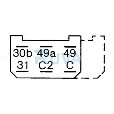 Fits Ford Transit 1991-2000 VW Transporter 1990-2003 Ruva Indicator Flasher Unit - Image 1 of 4