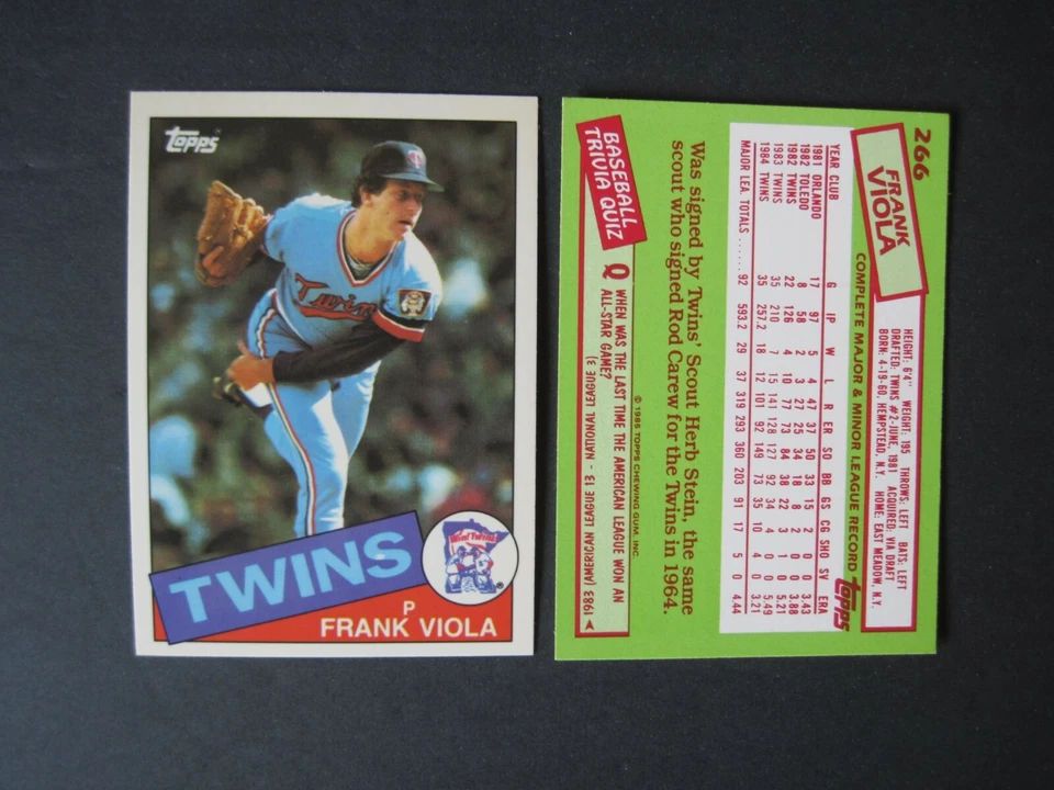 TWINS TIFFANY BASEBALL CARDS You Pick Choose TOPPS 1985 1986 1987 Rare - Image 1 of 1