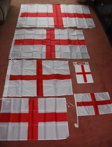 ST GEORGE CROSS ENGLAND FLAGS Football,World Cup,Sports,Support St George Day - Picture 1 of 12
