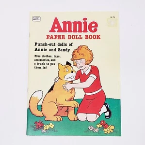 NOS Little Orphan Annie Paper Doll Book 1982 Punch Out Cut Out Mint/NM Vintage - Picture 1 of 5