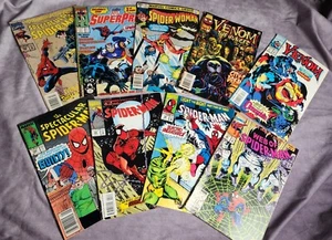 Lot of 9 Various Spider-Man Spider-Woman & Venom 9 Comics - Picture 1 of 3
