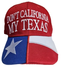 Baseball Cap "DON'T CALIFORNIA MY TEXAS" - nagelneu - nie getragen! - Bild 1 von 6