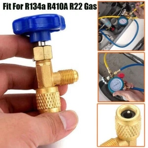 For R22 R134a R410A 1/4 SAE Auto Car AC Can Tap Valve Bottle Opener Universal - Foto 1 di 12