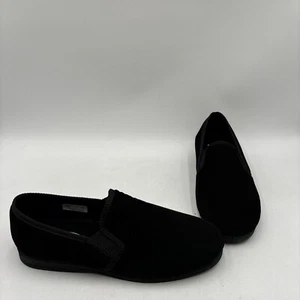 Spring Step ADAM Black Textile Round Toe Loafer Pull On Slippers, Mens Size 46 - Picture 1 of 8