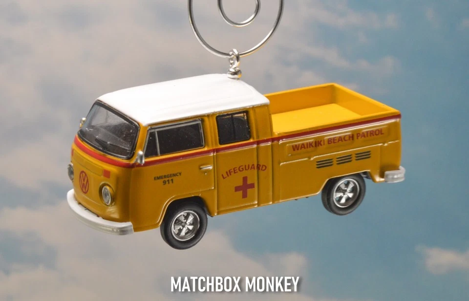 '76 Volkswagen Tipo 2 Doble Cabina Adorno de Navidad Salvavidas Waikiki Playa Foto 1 de 4