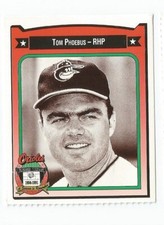 1991 Crown Coca Cola Baltimore Orioles Regional Card Tom Phoebus 1966-1970