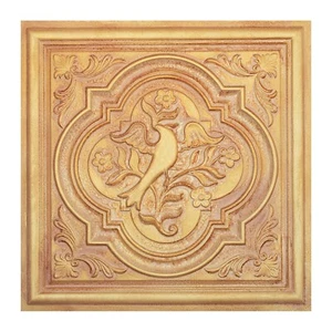 Vintage Ceiling Tiles Decorative Wall Panel 2'X2' PL39 Vintage brown gold 10pcs - Picture 1 of 23