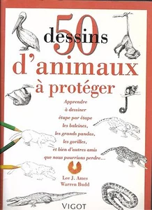 LIVRE Lee J. Ames / Warren Budd " 50 dessins d'animaux à protéger " - Imagen 1 de 3