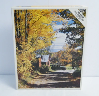 VTG 1000 PC Whitman Puzzle Country Road East Orange Vermont Jigsaw 4777 NOS - Image 1 of 4