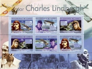 Guinea 2007 Charles Lindbergh - Aviation MS MUH - Picture 1 of 1