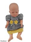 Berjusa Newborn Baby Girl Realistic Anatomically Correct Vinyl Dress Diaper 16"