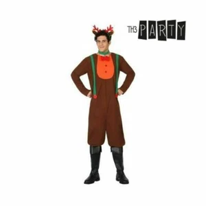 COSTUME UOMO NATALE RENNA DI BABBO NATALE RUDOLF ALCE - Foto 1 di 1
