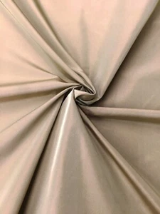 120" WIDE Beige Solid Faux Taffeta Silk Dupioni Fabric - Picture 1 of 4