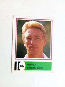 FIGURINA CALCIATORI EUROFLASH 1987 JUVENTUS BONINI n 137 CON VELINA - Picture 1 of 2