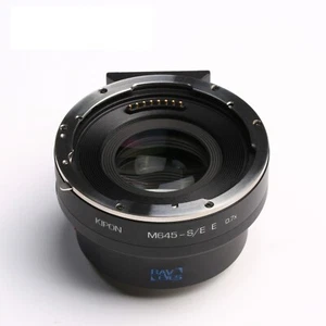 KIPON 0.7x Electronic Focal Reducer Put Mamiya Brand M645 Lens on Sony E Camera - Picture 1 of 3