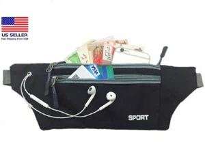 Adjustable Running Belt Waist Pack – Water-Resistant Fanny Bag for Unisex Use - Picture 1 of 18