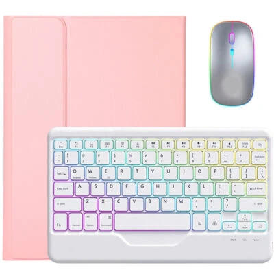 Backlit Keyboard Mouse With Case Cover For iPad 6/7/8/9/10th Gen Air 4 5 Pro 11 - Image 1 of 4