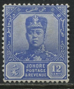 Johore 1940 12 cents ultra mint o.g. - Picture 1 of 1