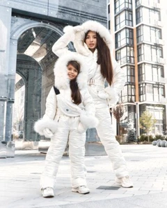 Womens Winter Ski Snow Suit Jumpsuit Waterproof Outdoor Sport Overall Outerwear - Picture 1 of 5