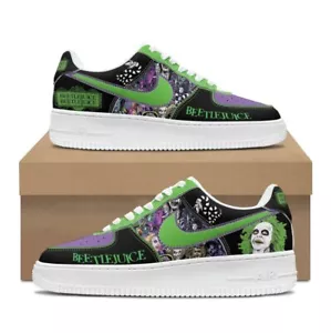 Beetlejuice Band Air Force 1 Shoes Beetlejuice Men Women Sneaker - Picture 1 of 5