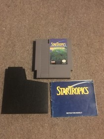 NES Nintendo System Star Tropics Startropics Instructions Game Free Shipping
