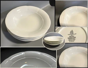 VILLEROY & BOCH Damasco Weiss White Coupe Cereal Bowl; Bone China - Germany, 4PC - Picture 1 of 1