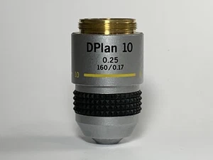 Olympus DPlan 10 0.25 160 / 0.17 Microscope Objective Lens - Picture 1 of 10