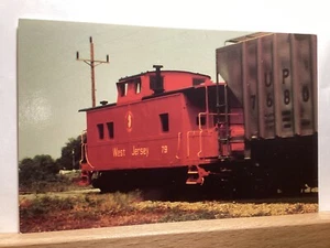 West Jersey Railroad Caboose #79 Near Salem, NJ - Vintage Postcard - Picture 1 of 3