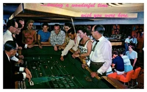 CRAP GAME Hacienda Casino LAS VEGAS, NV gambling - Postcard - Picture 1 of 2
