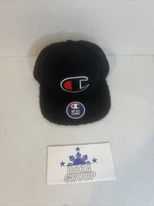 Champion Life Sherpa Baseball Hat Black Adjustable Flat Bill fuzzy soft New - Picture 1 of 4