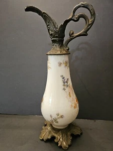 VINTAGE REPRODUKTION WELLENWAPPEN MONROE GLAS EWER URNE - Bild 1 von 7