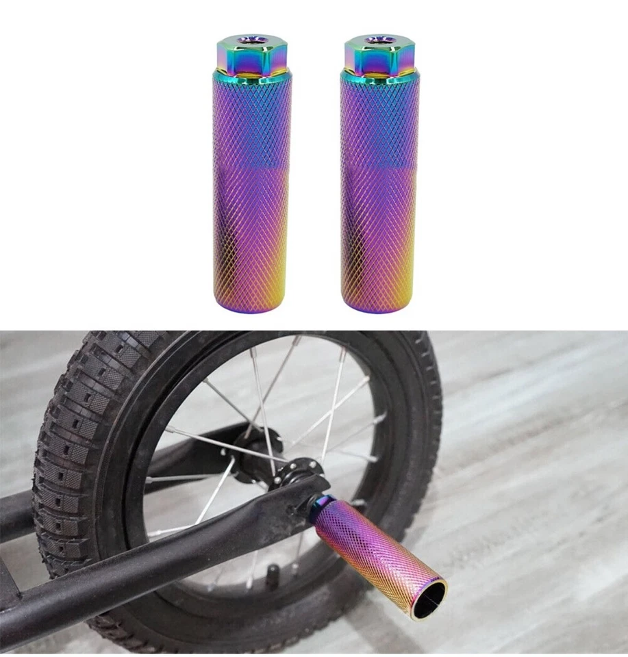 1Pair BMX Pegs Bicycle Pedals MTB Bike Foot Hold Aluminum Alloy Foot Stunt Peg - Image 1 of 4