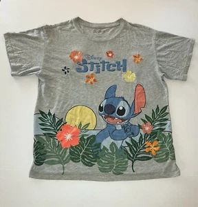 Disney Lilo And Stitch T-shirt - Men’s - Large W/ Embroidered Hawaiian Flowers - Picture 1 of 4
