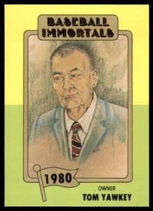 1980 SSPC HOF - 1ST PRINTING - #173 TOM YAWKEY BOSTON RED SOX