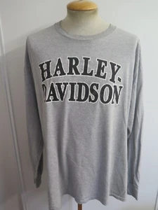 Vintage Harley Davidson Ottawa, IL Crew Neck T-Shirt 2XL 48-50 Euro 58-60 - Grey - Picture 1 of 7