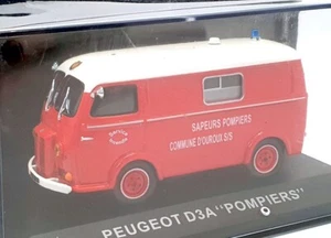 Altaya 1/43 Scale 011221 - Renault D3A Fire Truck Van Pompiers - Red/White - Picture 1 of 5