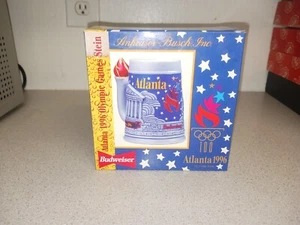 1996 Atlanta Olympics Budweiser Beer Stein NEW in Box with Certificate Licensed - Picture 1 of 3