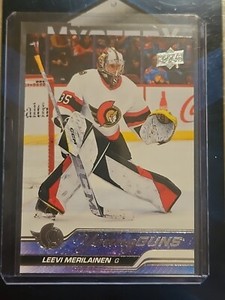 2023-24 Upper Deck Series 1 - Young Guns #247 Leevi Merilainen (RC)