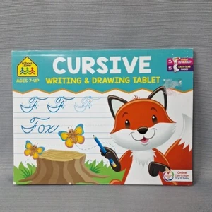 School Zone Cursive Writing Tablet Workbook Homeschool Learning Ages7+ - Picture 1 of 9