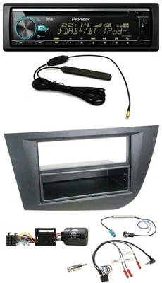 Pioneer CD MP3 Lenkrad DAB USB Autoradio für Seat Leon 2005-2010 schwarz - Bild 1 von 4