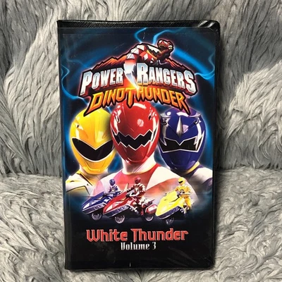 Power Rangers Dino Thunder VHS Tape:  White Thunder Vol. 3  2004 Clamshell - Image 1 of 4