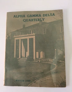 Alpha Gamma Delta Quarterly March 1947 Syracuse University Sorority Magazine - Bild 1 von 7