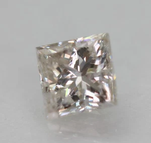 0.28 Carat Yellow Brown VS1 Princess Natural Mined Loose Diamond 3.62X3.59mm - Picture 1 of 1