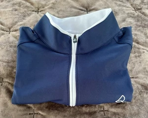 Deolax 1/4 Reißverschluss Pullover - Herren M - dunkelblau - gebraucht, in einwandfreiem Zustand  - Bild 1 von 10