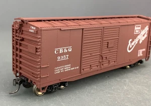 HO Accurail 40’ DD Steel Boxcar CB&Q #9357 RTR w/KD’s Mtl Wls HO5633 - Picture 1 of 6