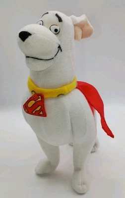 Vintage Nanco Krypto The Superdog Plush-10"Tall-Red Cape, Yellow Collar With Tag - Image 1 of 4