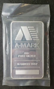 Barra de plata A-Mark de 10 oz en plástico - Imagen 1 de 2
